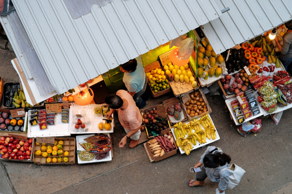 Hong Kong street market
