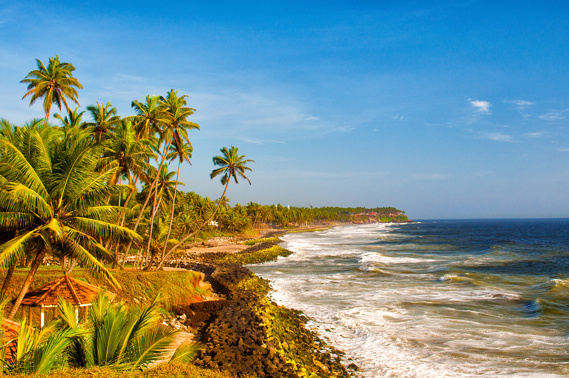 Beach in Kerala, India