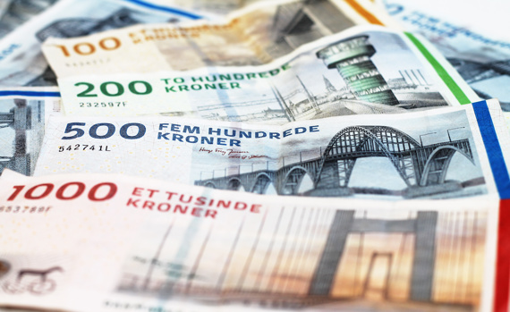 Danish krone currency notes