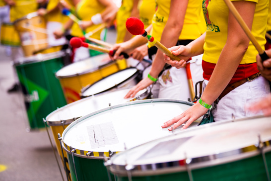 Samba drums in Brazil