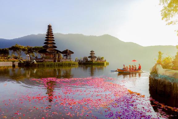 Beratan Lake in Bali Indonesia