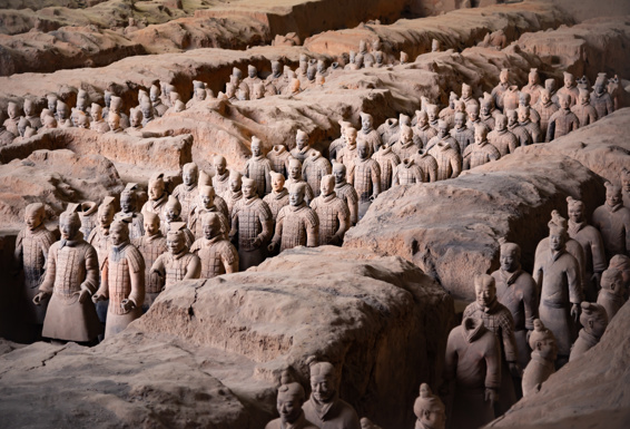 Terracotta Army in Xian, China