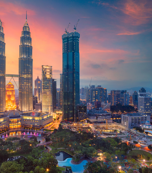 Kuala Lumpur. Cityscape image of Kuala Lumpur, Malaysia during sunset.
